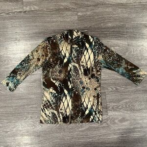 Donna Degnan Animal Print Top